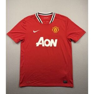 Manchester United L Nike 2011/12 Home Y2k Football Shirt Soccer Jersey
